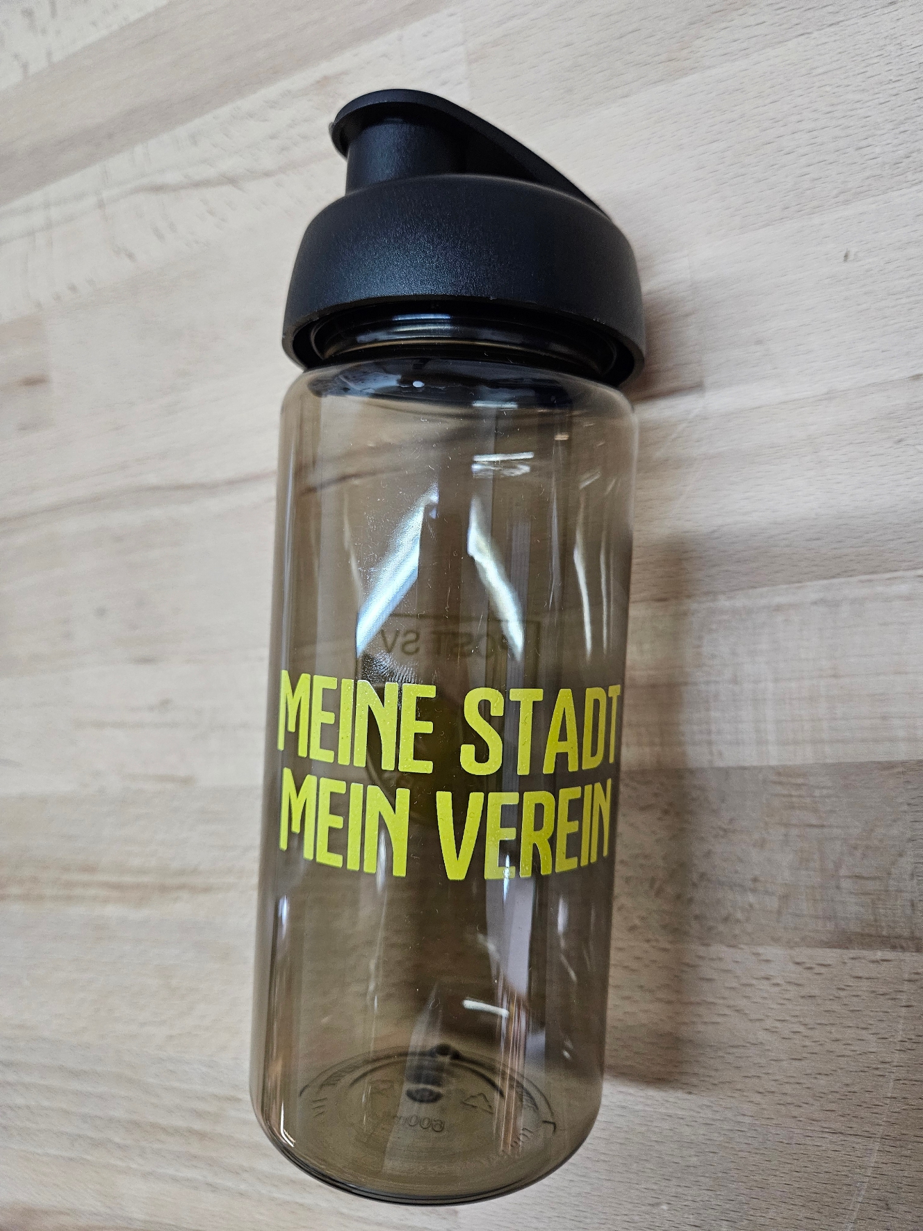 H2O Active® Octave Tritan™ 600-ml-Sportflasche mit Klappdeckel - kohle / schwarz